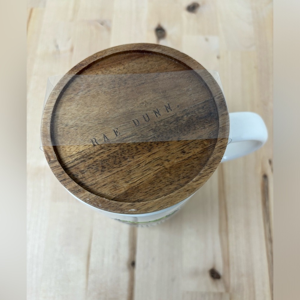 Rae Dunn WITCH'S BREW Mug White with Wooden Top and Black Lettering New - Picture 3 of 4